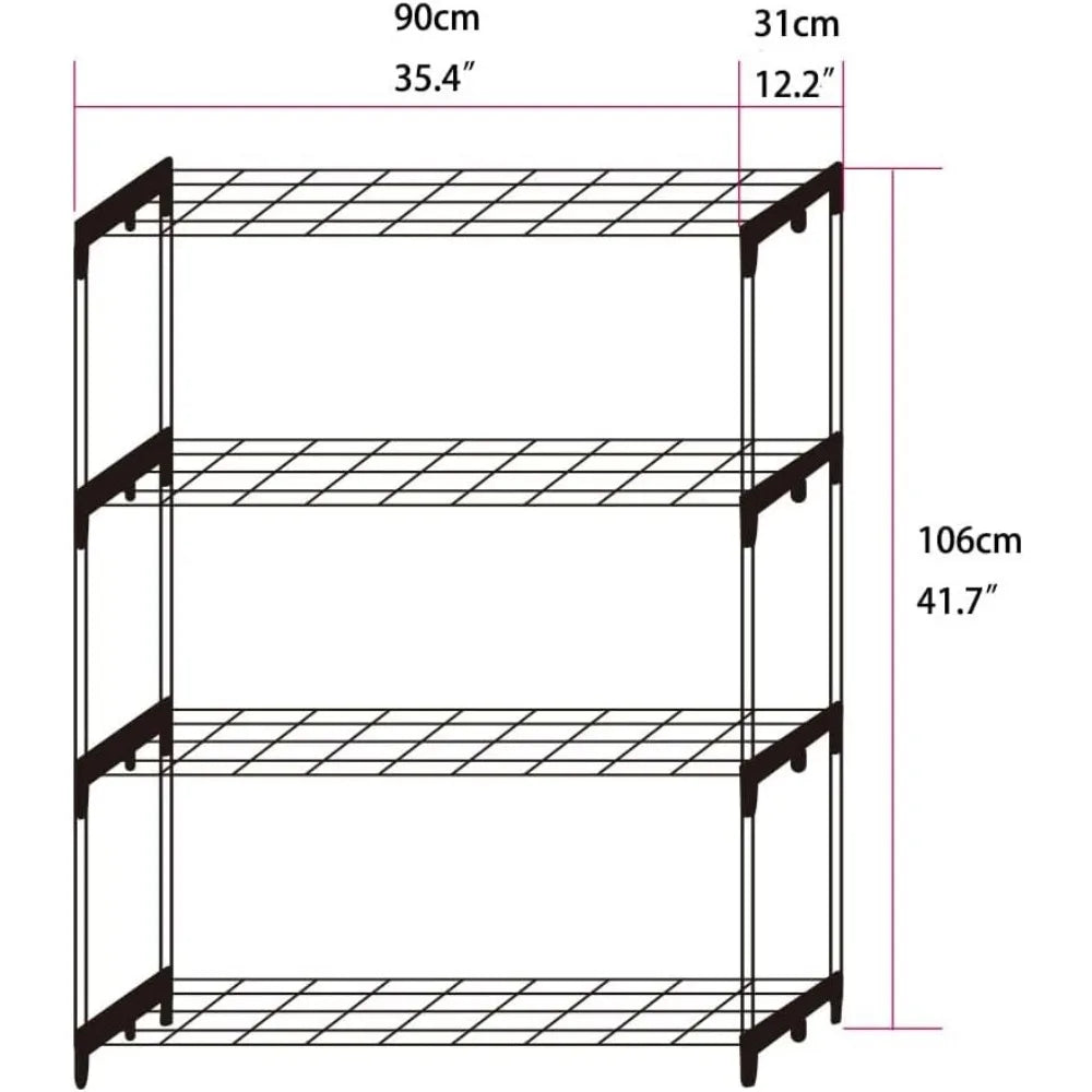 Steel Staging Plant Stand Shelving Unit, 2 Pack
