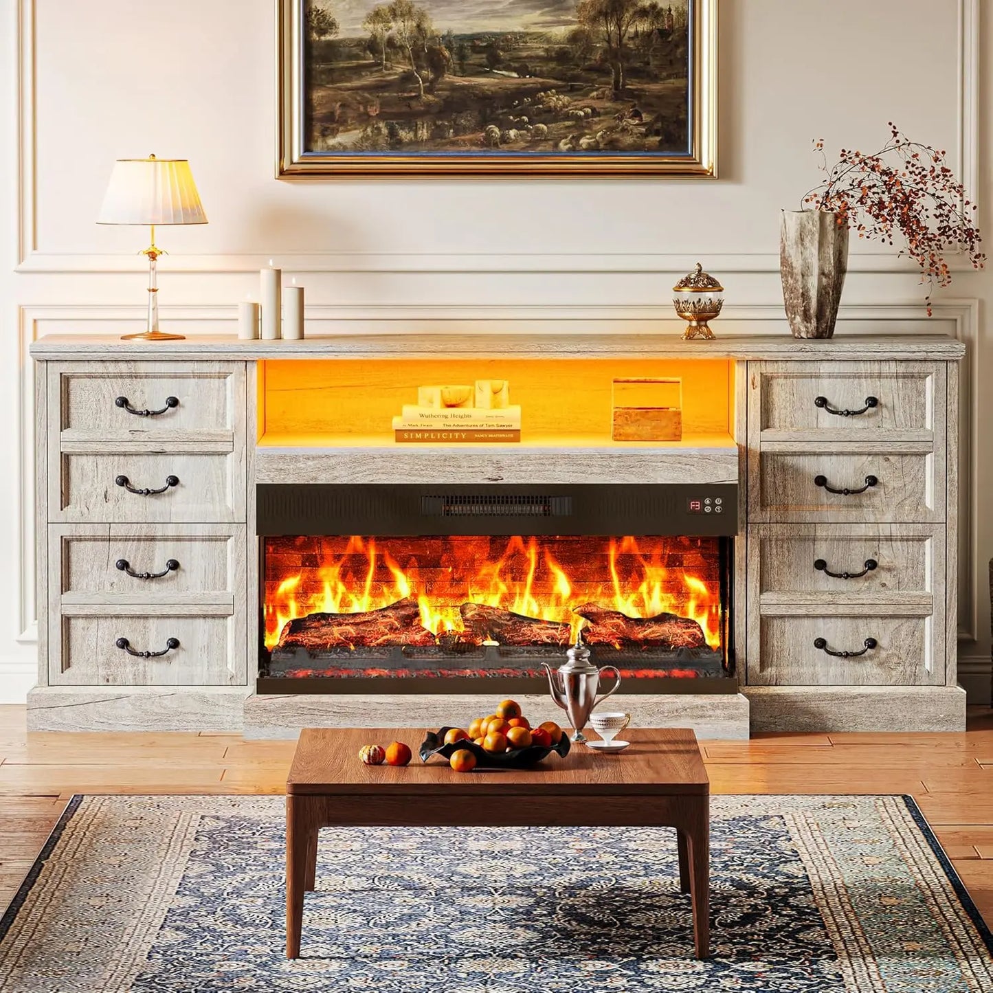 Fireplace TV Stand And Entertainment Center