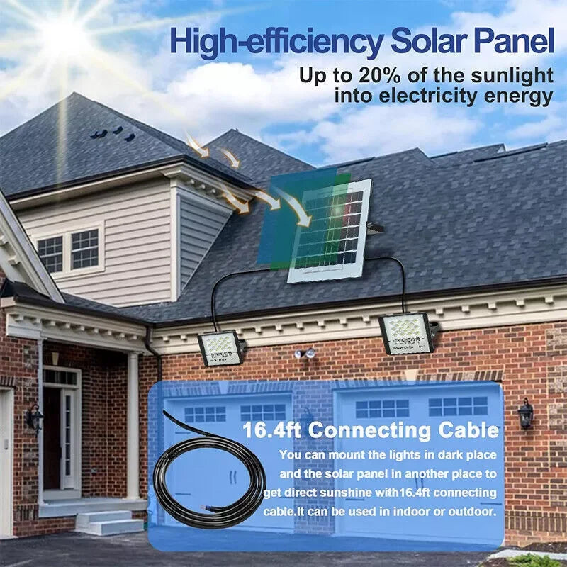 300W LED Waterproof Outdoor Solar Flood Lamps