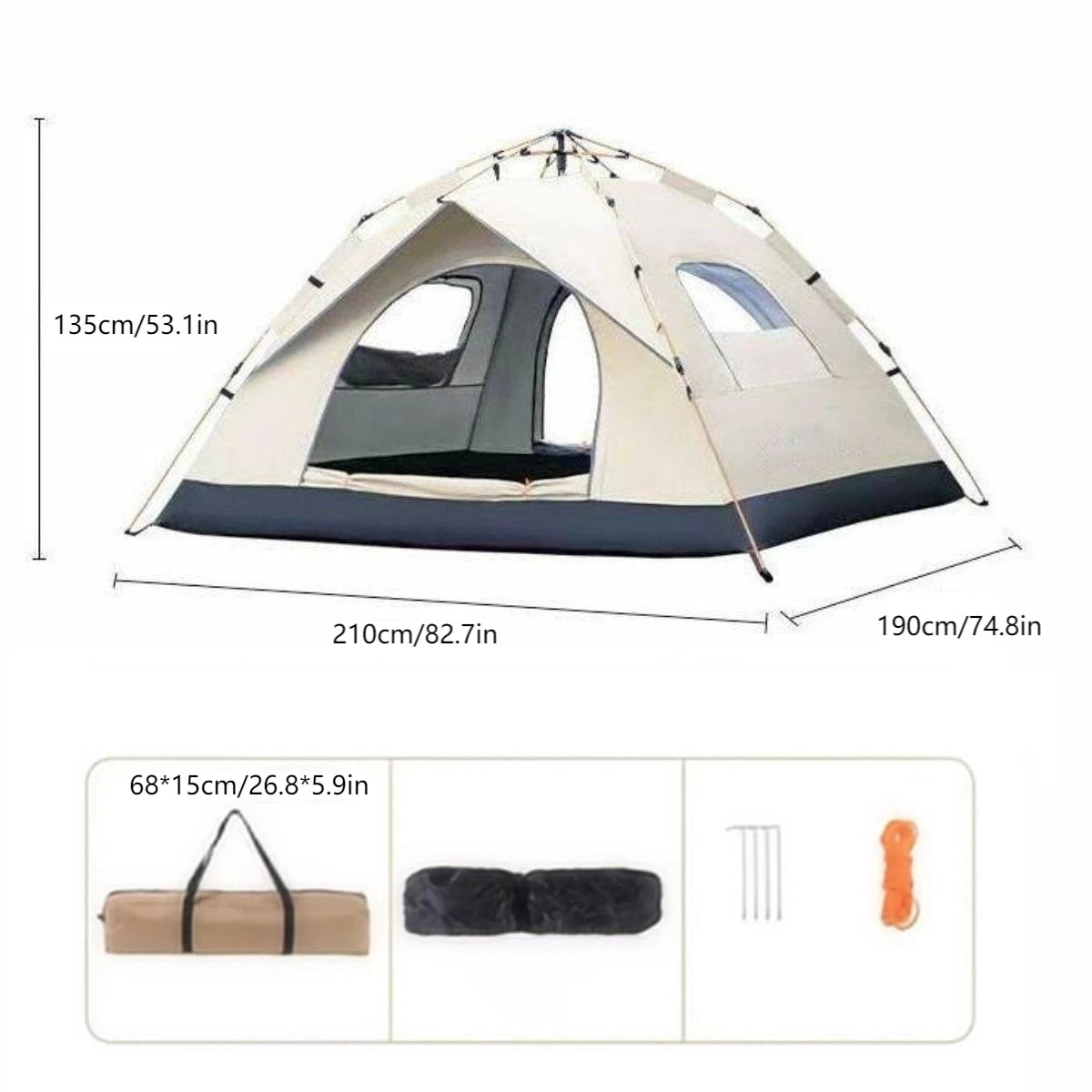 Outdoor Shelter Sunshade.  Camping Tent