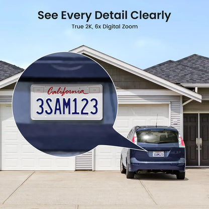 Wifi Solar Camera, Wire-free Outdoor, Battery, Security, Night Vision, 2-Way Audio