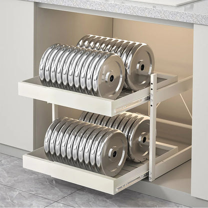 2 Tier Pull Out Cabinet Organizer Drawer for Multi-Use