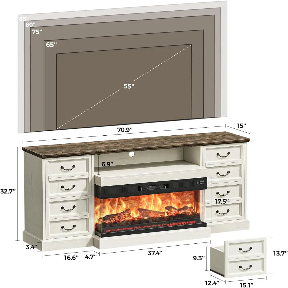 Fireplace TV Stand And Entertainment Center