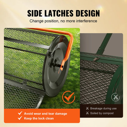 VEVOR 24" wide Compost Spreader With Adjustable Handle
