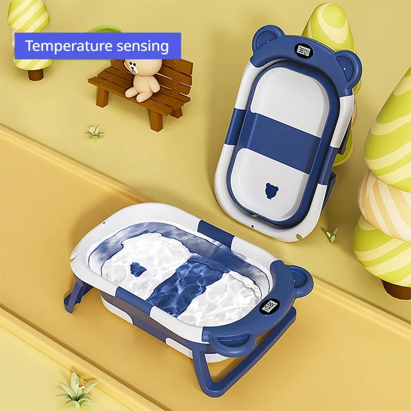 Portable Folding Baby Bath Tub for Outdoor Bathing