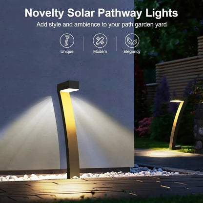 6Pack Bright 12 Hrs Solar Outdoor Lights, Auto On/Off