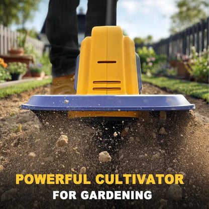 Cordless Tiller Cultivator Compatible with Dewalt 20V Battery(Tool Only),