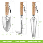 Garden Tool Set 3 Pcs with Wood Handle,