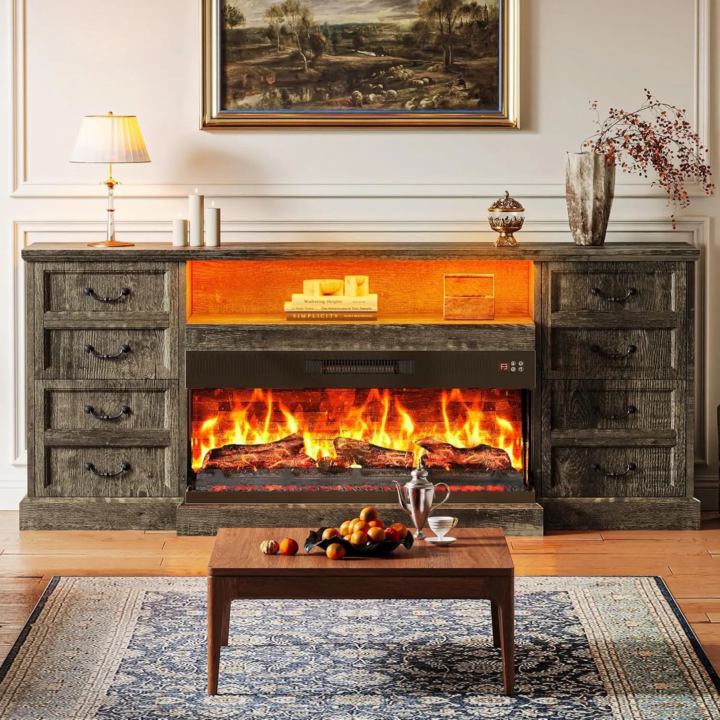 Fireplace TV Stand And Entertainment Center