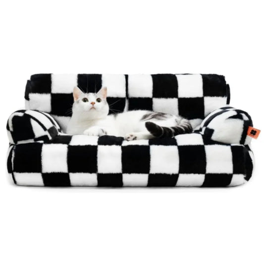 Fluffy Pet Couch Bed 26×19×13 Inch Washable up to 25 lbs