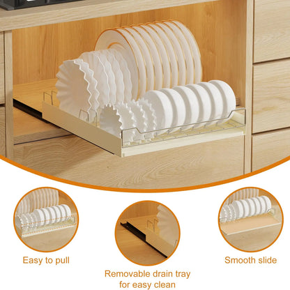Slide Out Cabinet Organizer And Drying Rack