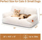 Fluffy Pet Couch Bed 26×19×13 Inch Washable up to 25 lbs