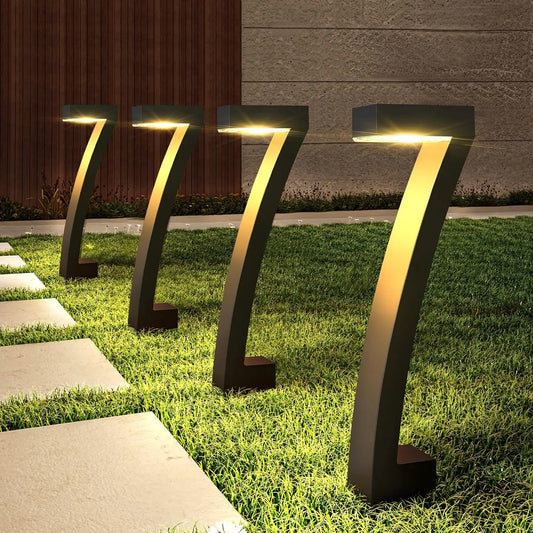 6Pack Bright 12 Hrs Solar Outdoor Lights, Auto On/Off