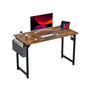 Black or Rust Computer Writing Desk or Gaming Table. Simple Style Headphone Hook Easy Assembly