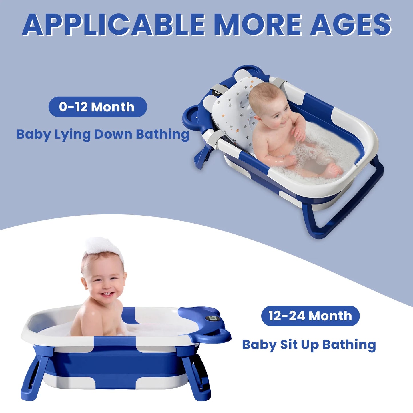 Portable Folding Baby Bath Tub for Outdoor Bathing