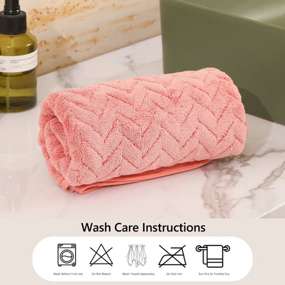 4 Piece Highly Absorbent Hand Towel Set