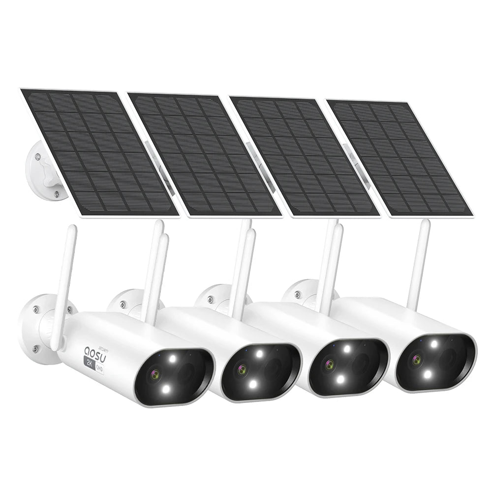 Wifi Solar Camera, Wire-free Outdoor, Battery, Security, Night Vision, 2-Way Audio
