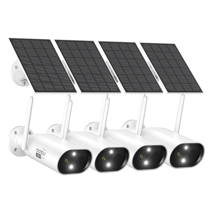 Wifi Solar Camera, Wire-free Outdoor, Battery, Security, Night Vision, 2-Way Audio