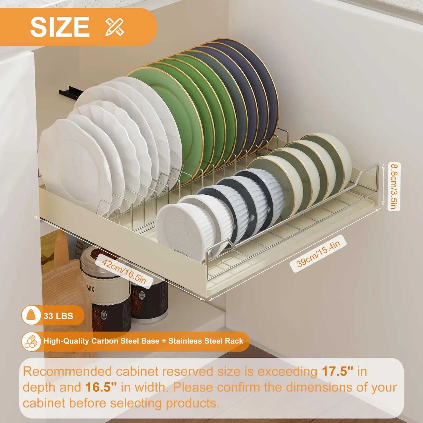 Slide Out Cabinet Organizer And Drying Rack