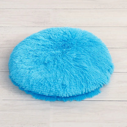 Plush Round Cat/Small Dog Bed Soft Fleece Nest