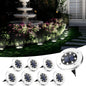 8 LED Solar Landscape Lighting for Pathway (Cool/Warm White)