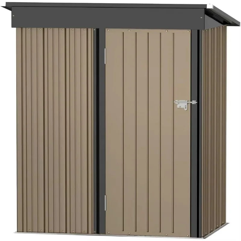 Metal Outdoor Storage Shed 5 x 3 FT  Lockable Door,
