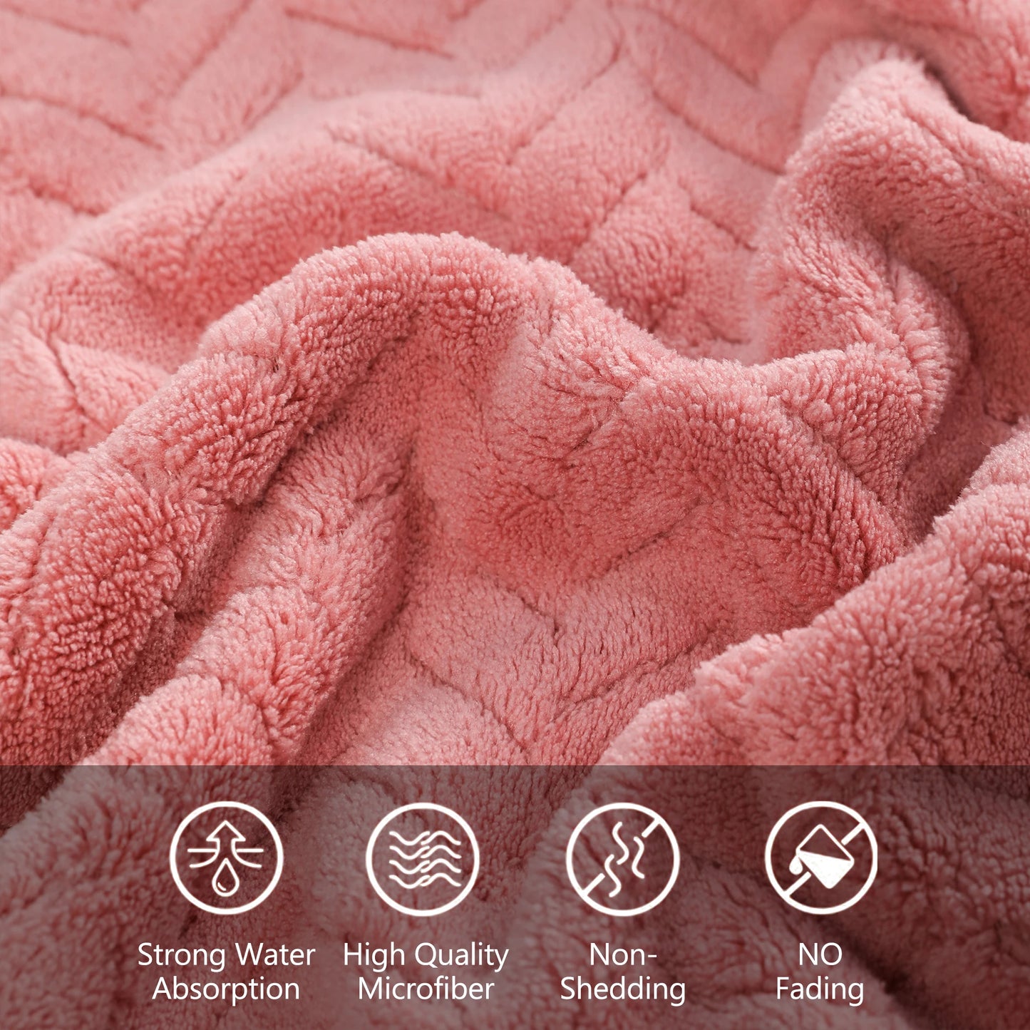 4 Piece Highly Absorbent Hand Towel Set