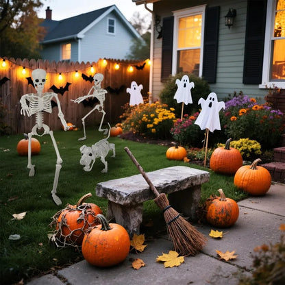 Lighted Human Dog Skeleton 36 Inch Realistic Full Body Posable Skeleton