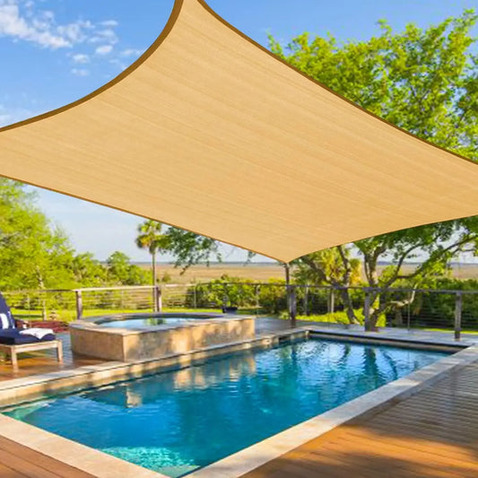 NEW Sun Shade Sail 95% UV Block 16'X20' Curved Edge Shade Canopy