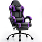 PU Leather Video Gaming Chair with Footrest, Reclining