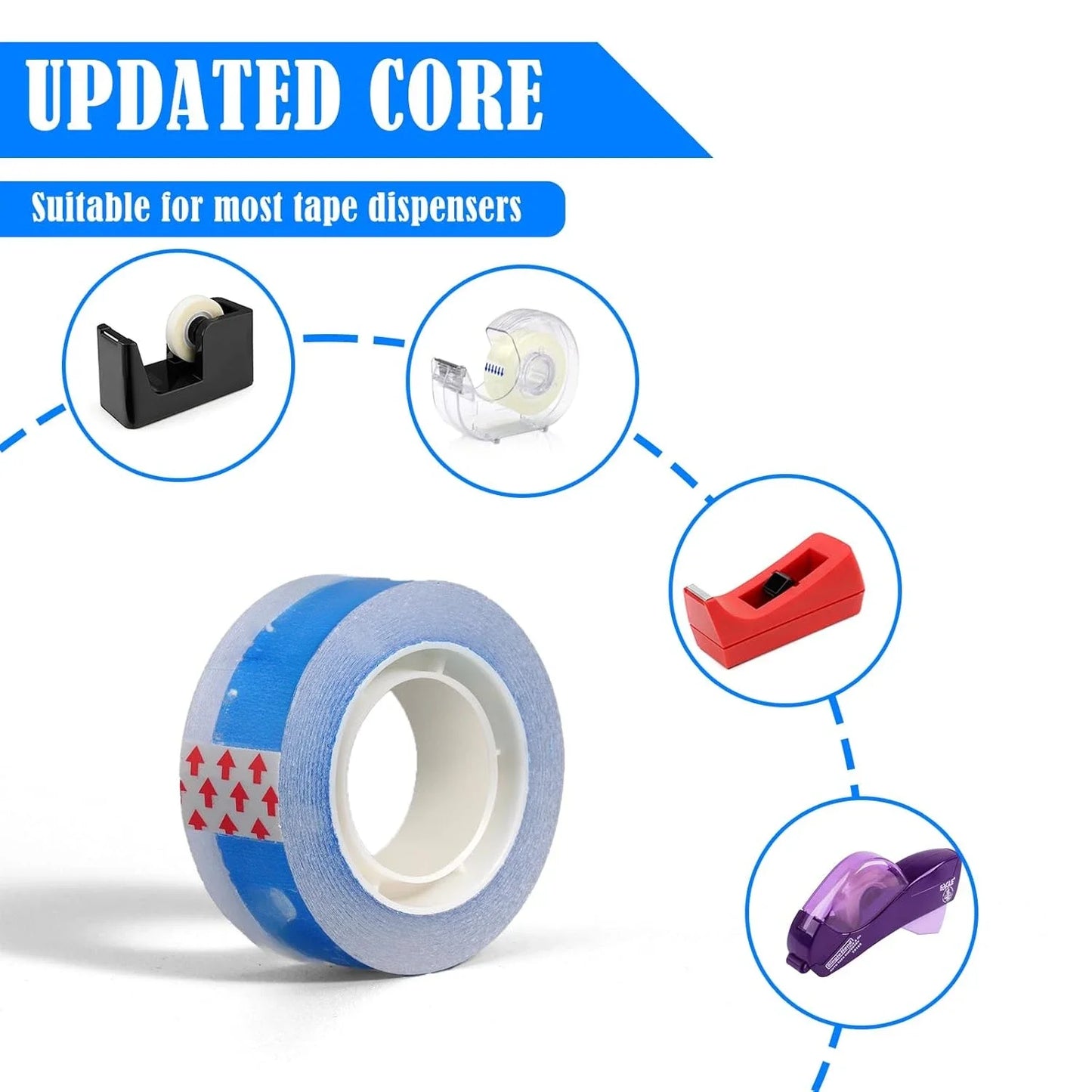 12 rolls of Easy Tear Sellotape Fill Dispenser,