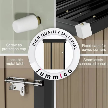 Metal Outdoor Storage Shed 5 x 3 FT  Lockable Door,