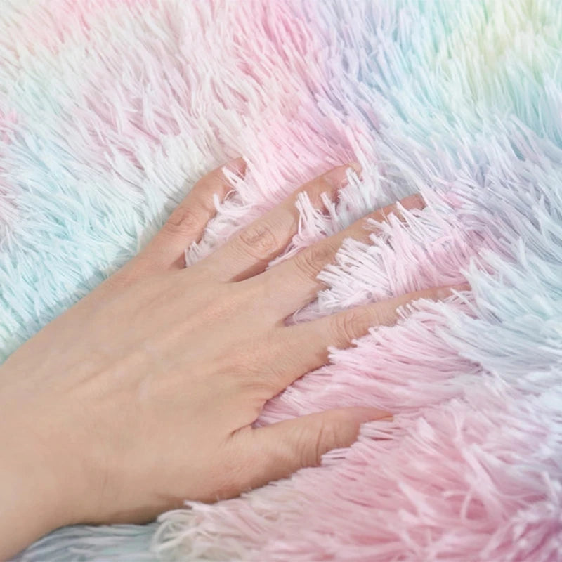 Plush Round Cat/Small Dog Bed Soft Fleece Nest