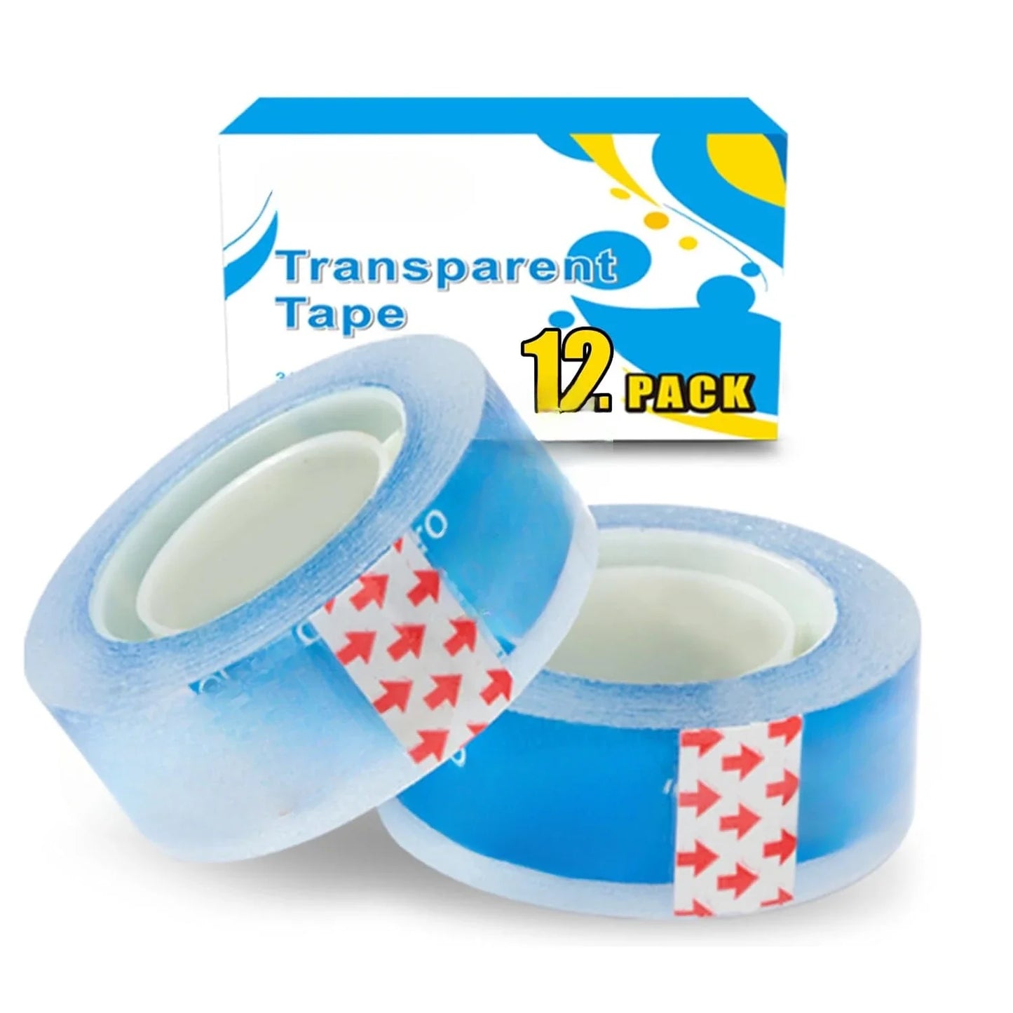 12 rolls of Easy Tear Sellotape Fill Dispenser,