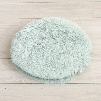 Plush Round Cat/Small Dog Bed Soft Fleece Nest