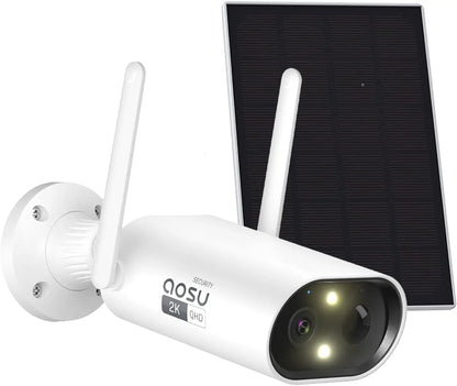 Wifi Solar Camera, Wire-free Outdoor, Battery, Security, Night Vision, 2-Way Audio