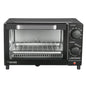4 Slice Toaster Oven Bake Broil & Toast 9-inch Pizza or 4 Bread Slices Quartz Heating Elements 60 Minute Timer 1050W Power