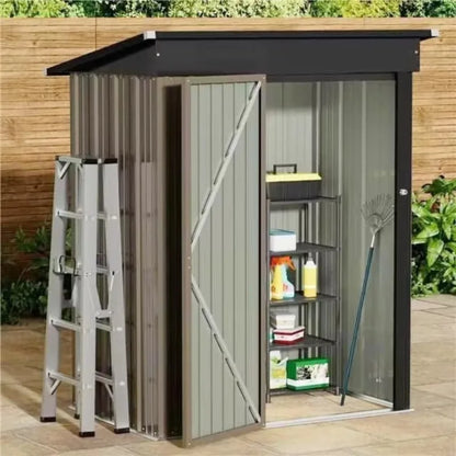 Metal Outdoor Storage Shed 5 x 3 FT  Lockable Door,