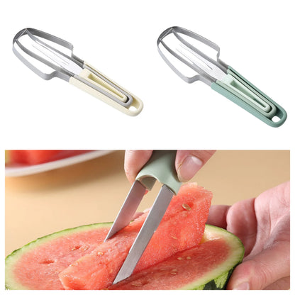 Stainless Steel Watermelon Fork, Slicer And Cutter