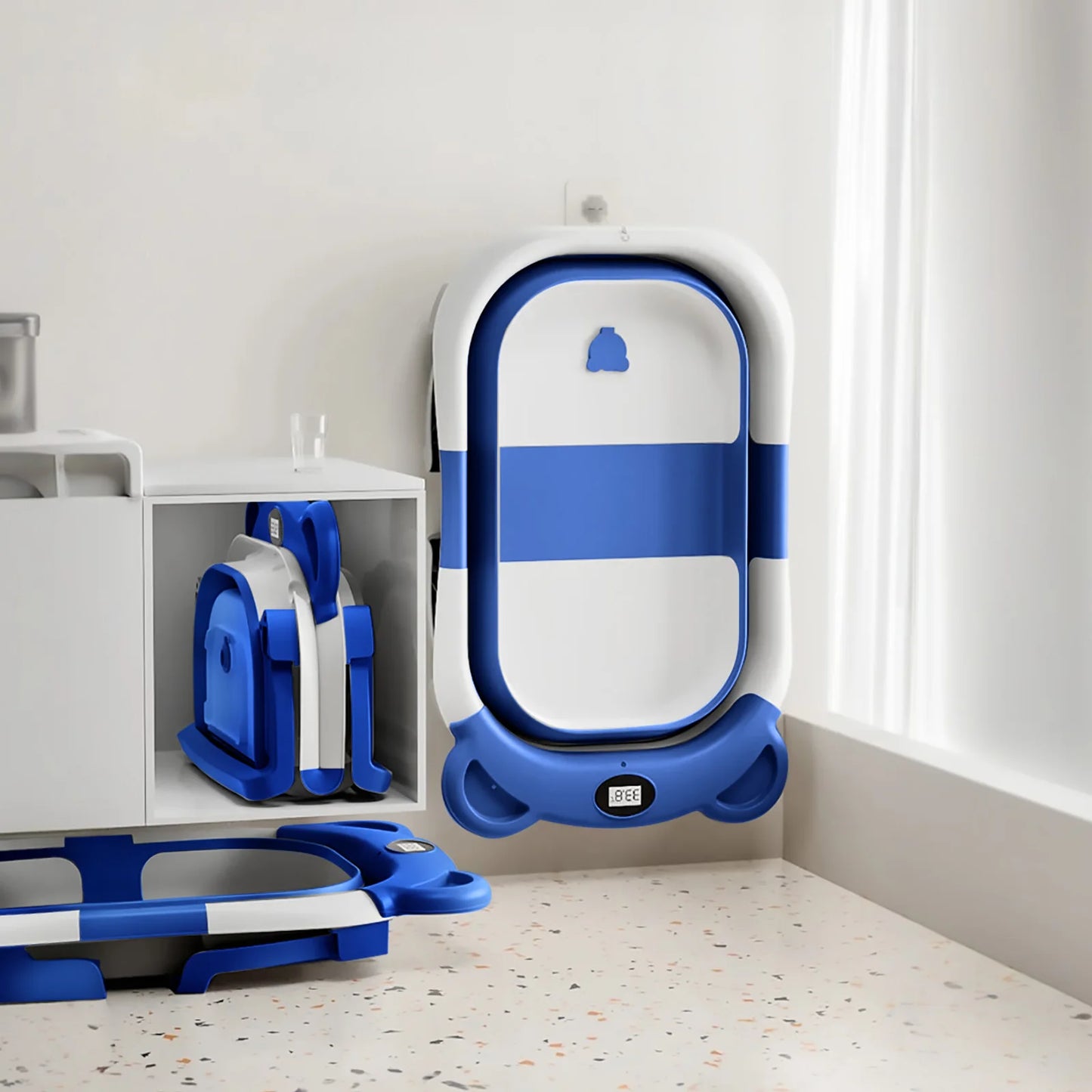 Portable Folding Baby Bath Tub for Outdoor Bathing