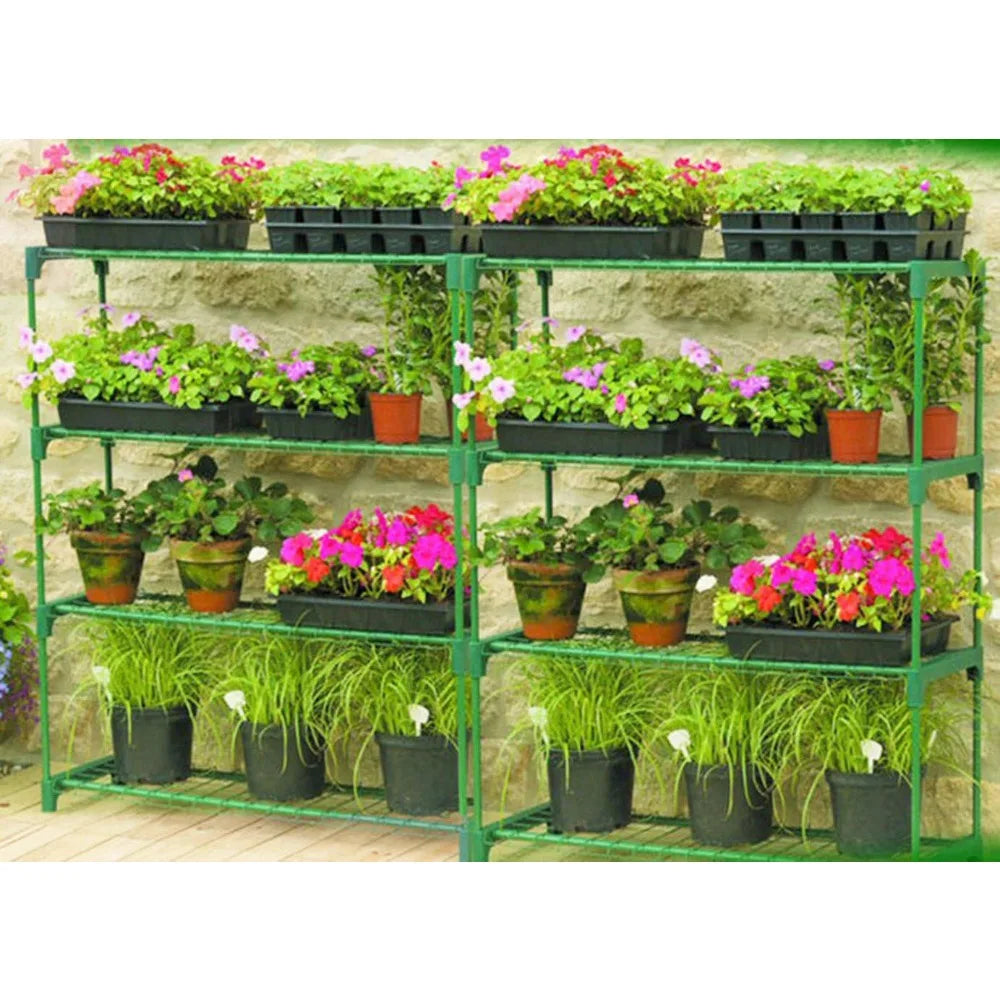 Steel Staging Plant Stand Shelving Unit, 2 Pack